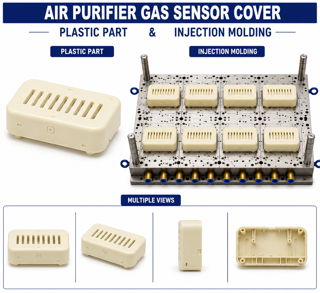 Air Purifier Plastic Gas Sensor Cover Mould and Moulding Service